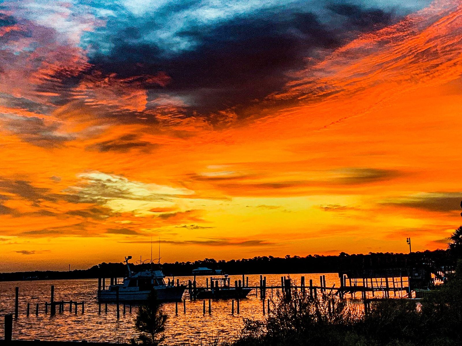 Sunrise over Oyster Bay along the Bon Secour River near Gulf Shores, Alabama