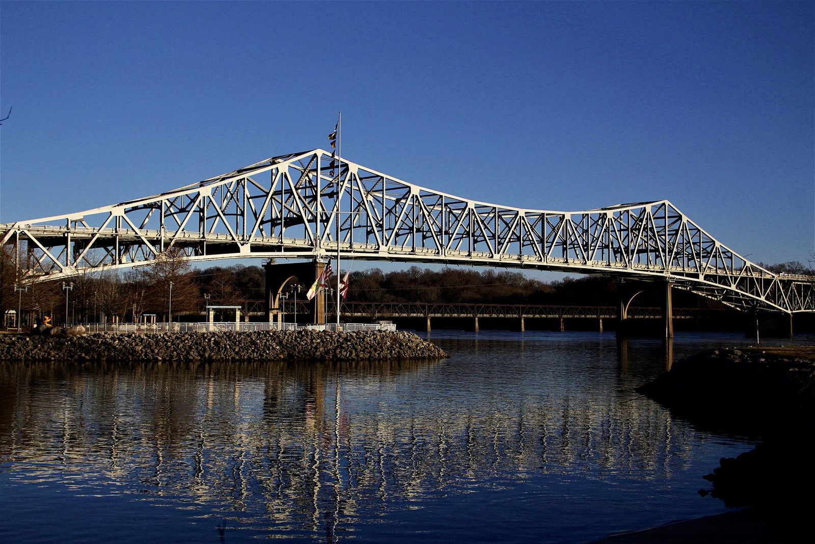 The O'Neal Bridge over the Tennessee River at Florence, Alabama