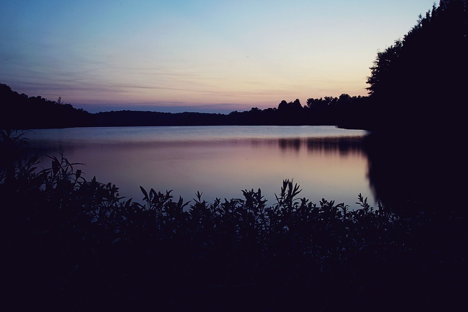Sunset over Lake Conway in Faulkner County, Arkansas