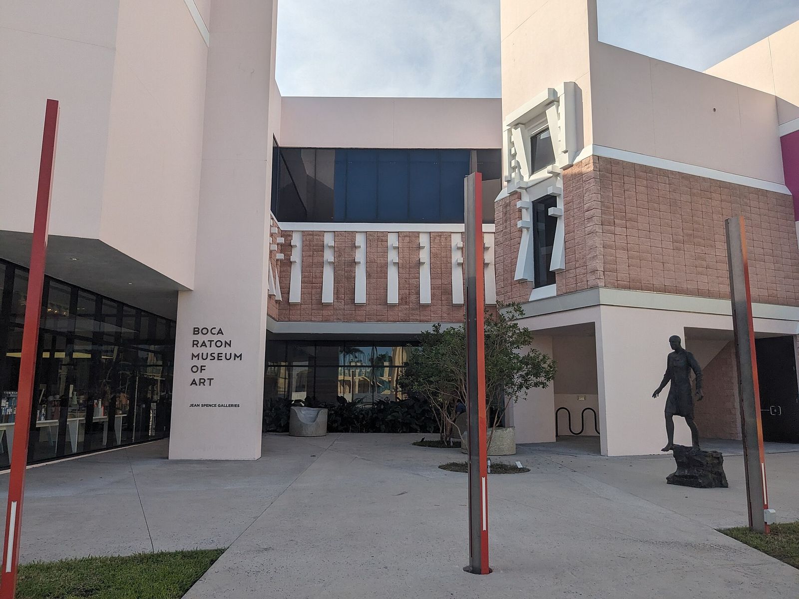 The entrance of the Boca Raton Museum of Art in Mizner Park
