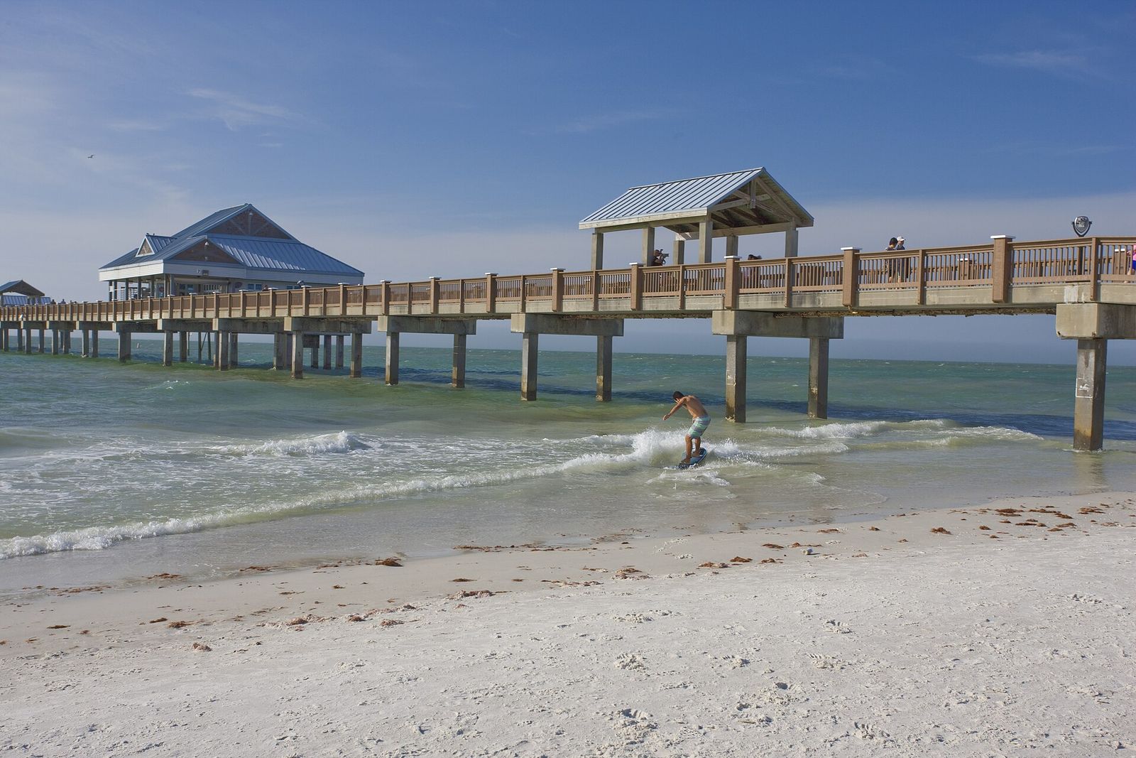 Pier 60 stretching into the Gulf at Clearwater Beach