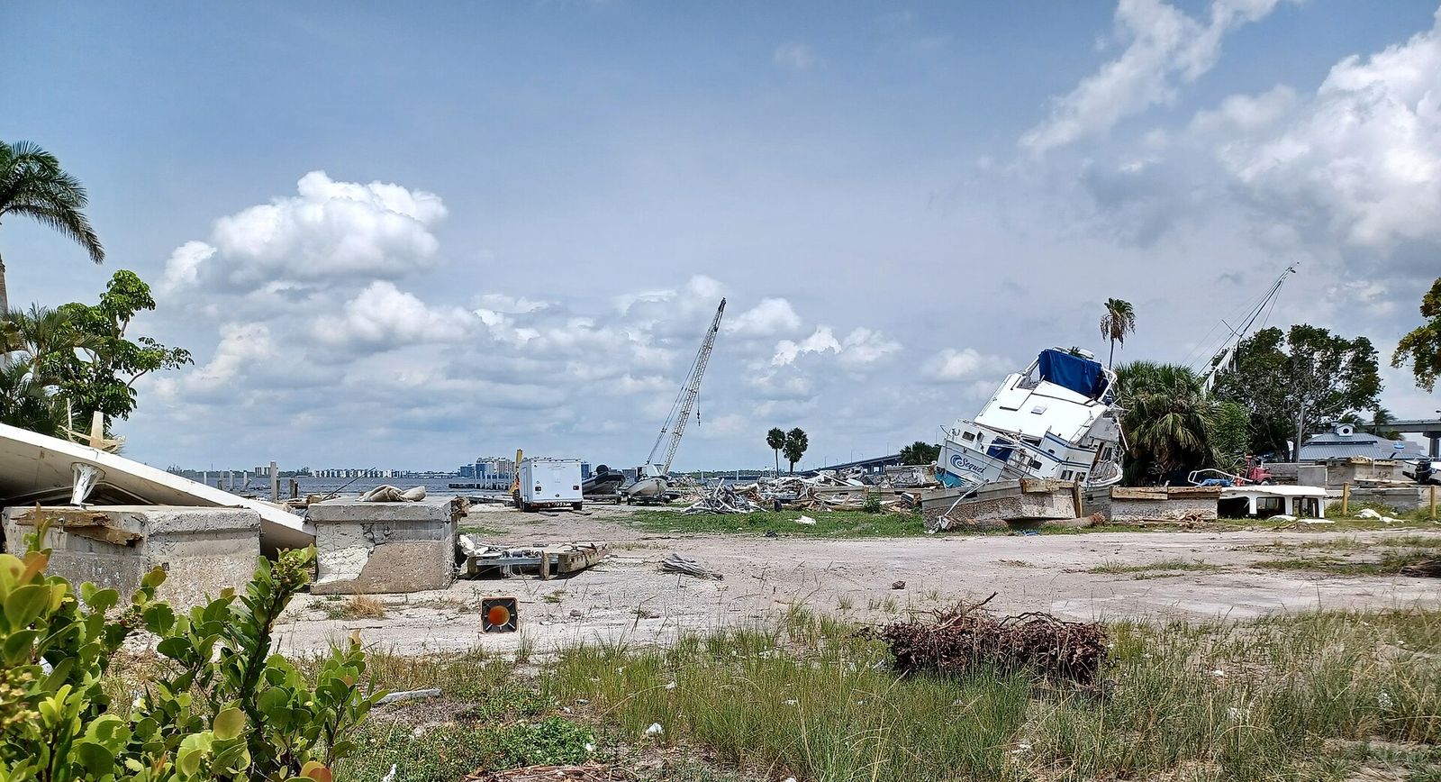 Storm wreckage still visible in Fort Myers in April 2023
