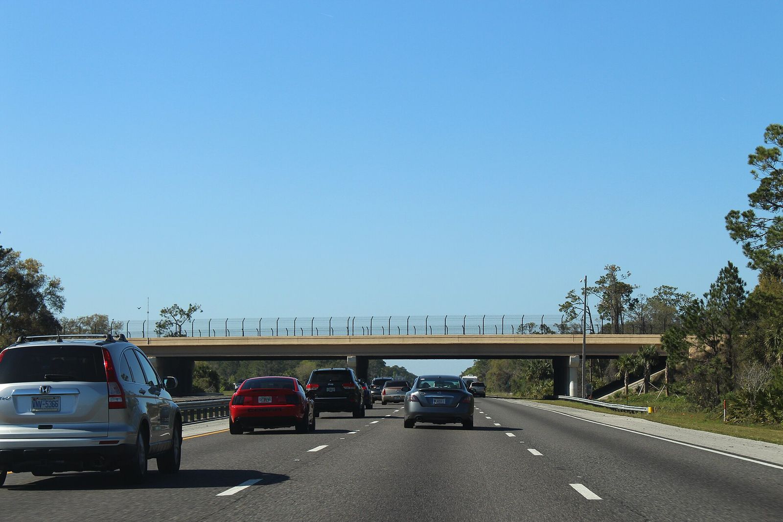 The Palm Coast Parkway overpass on northbound I-95