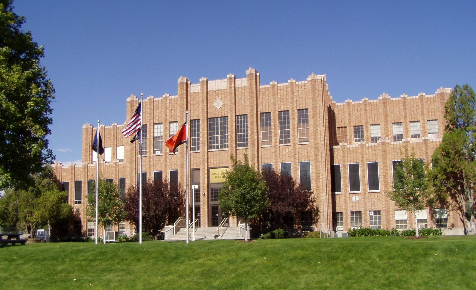 The administration building of Idaho State University in Pocatello