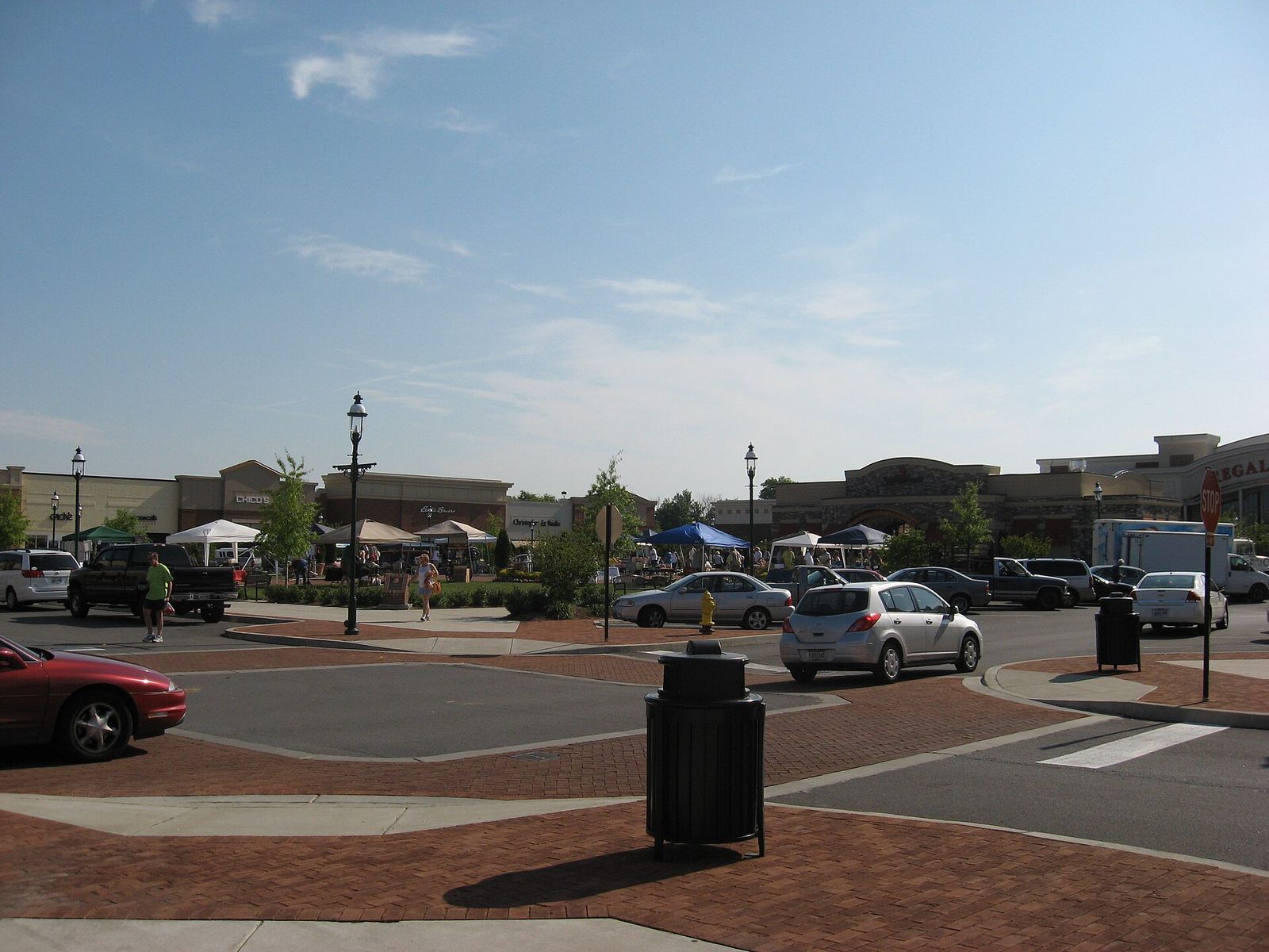 Shops and a plaza at Indian Lake Village in Hendersonville