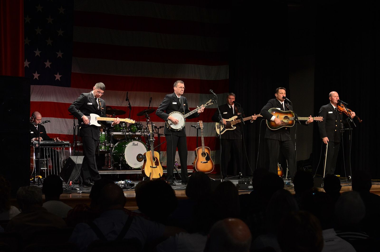 Country Current, the country group of the U.S. Navy Band, performing on stage at the Utah Cultural Celebration Center in 2011