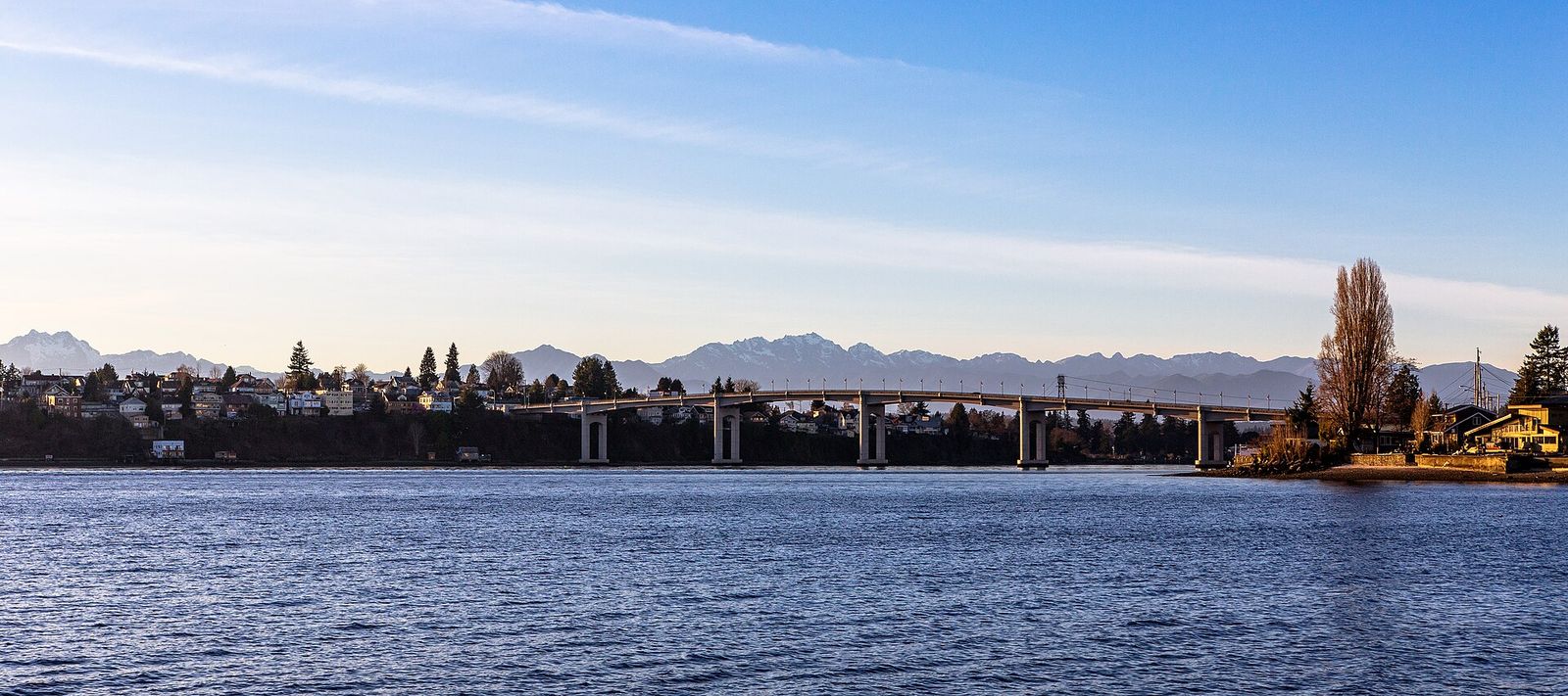 The Manette neighborhood and bridge across the Port Washington Narrows